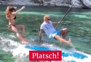 Dieter Bohlen fällt ins Wasser